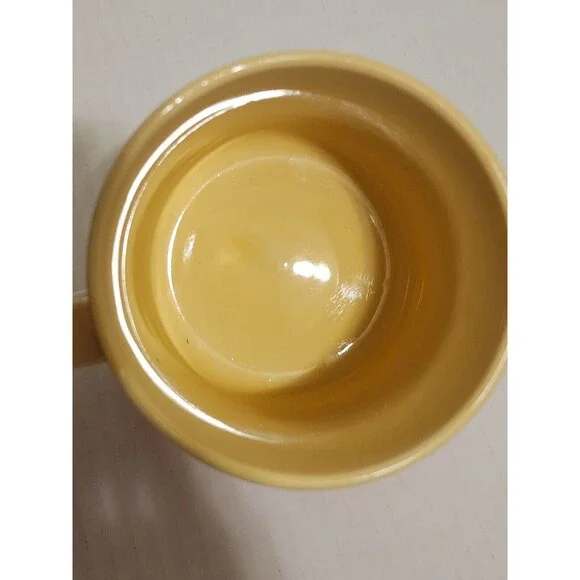 Anthropologie Lottie 18.5 oz Monogram Mug "M" Orange Yellow Stoneware 3.75x3.75" - Picture 9 of 9